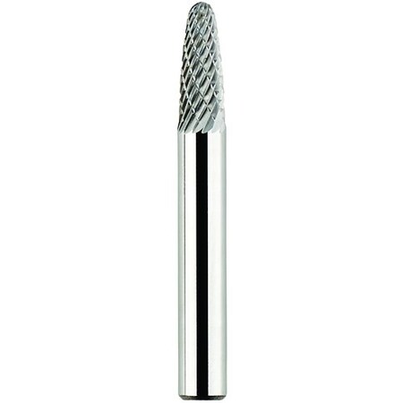 Morse Carbide Burr, Premium, Series 5970, Radius, 18 Head Dia, 12 Length of Cut, 3 Overall Length, T 59914
